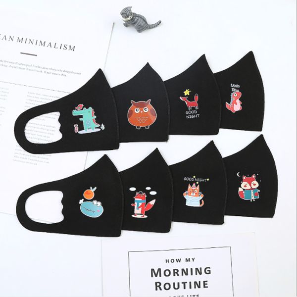 

kids anti-pollution masks boy girl cartoon mouth face masks kids anti-dust breathable earloop washable reusable cotton mask ing