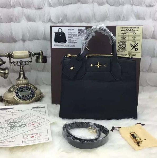 

city m51028 b steamer small handbag oxidized real leather iconic bags shoulder bag totes cross body business messenger bags