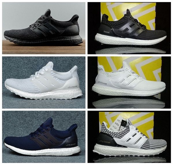 

ultra b00st 3.0 4.0 triple black and white primeknit oreo cny blue grey men women running shoes ultra b00sts ultrab00st sneakers