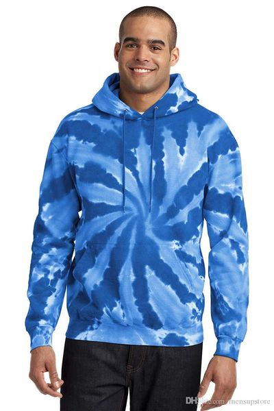 

mens tie dyed designer hoodies male autumn spring hooded oversize sweatshirts pullovers, Black