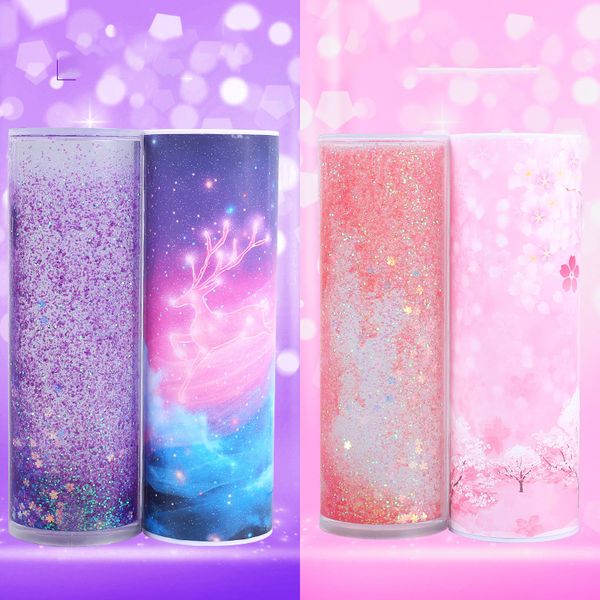 

2019 творческое многофункциональный quicksand полупрозрачный канцелярские pen case case школа канцелярские pen holder девушка сердца калькул