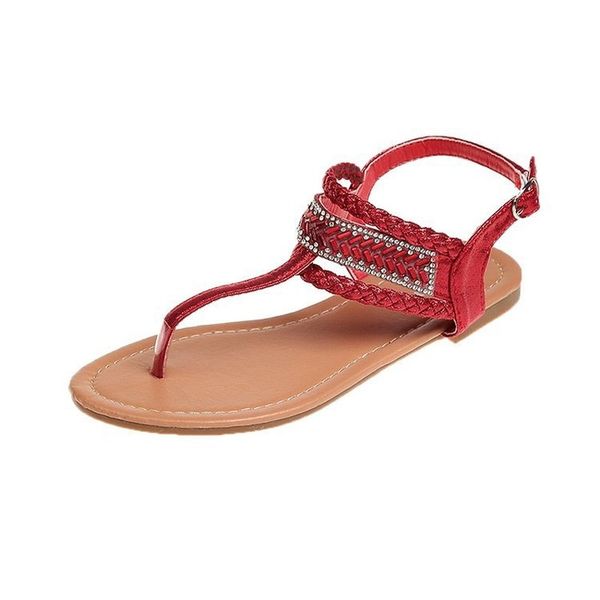

sandals women 2020 summer shoes new sandals women fashion outdoor beach retro thick flat t-tow casual shoes d717, Black