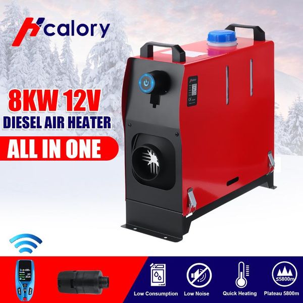 

all in one 8kw 12v car heatier diesels air heater single hole +controller+lcd monitor, parking warmer for car truck bus boat rv