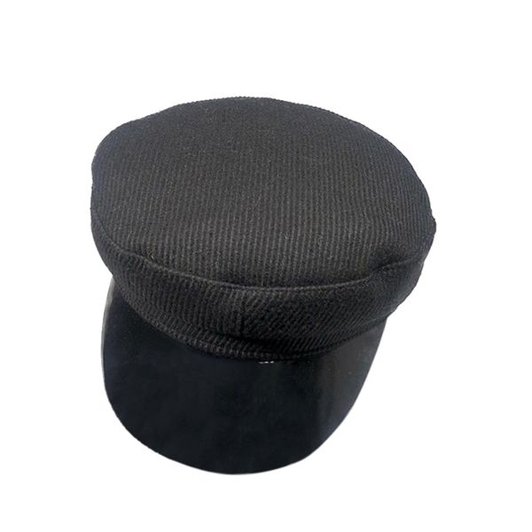 

fashion sombrero mujer new chapeau femme autumn flat corduroy leather flat cap, Blue;gray