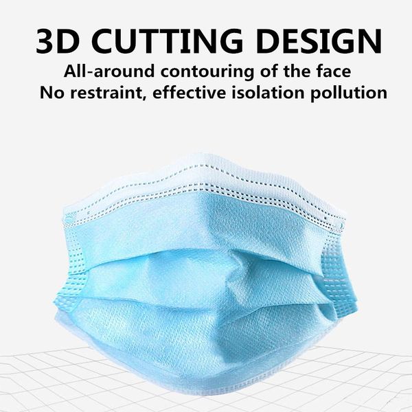 

in stockdisposable face masks disposable 3 layers dustproof mask facial protective cover masks set anti-dust mask ship