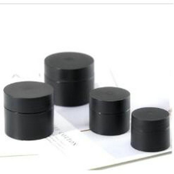 

2016 100g 100ml white frost cream jar with black white transparent cap cosmetics cream packing plastic jar irice perfume bottles japanese oh