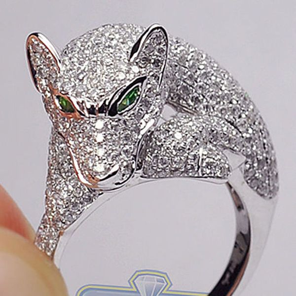 

big dog ring men masculine anel animal pet dog silver color wedding engagement rings party gift men's cool jewelry z5x567