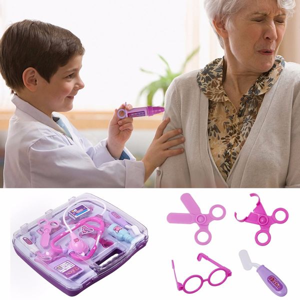 2019 doctor toy for children pretend play doctor nurse toy portable suitcase medical kit kids educational role play toys from haoxinsgame2 17 31 children play doctor