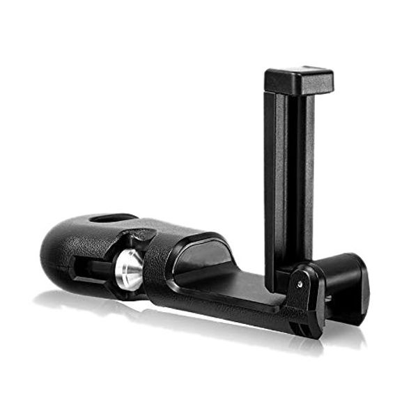 

hooks for headrest in car universal with phone bracket and safe hammer for bag purse cloth grocery car vehicle back seat headr