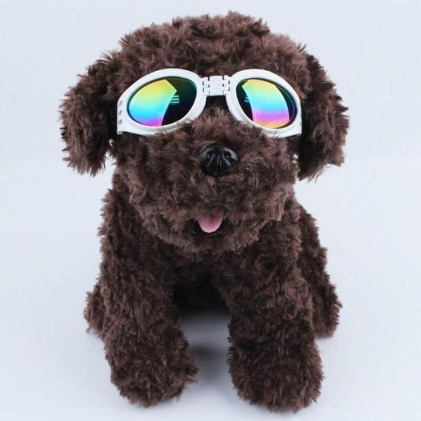 

fashion dog glasses foldable sunglasses medium large dog glasses big pet waterproof eyewear protection goggles uv sunglasses 6 colors dhl