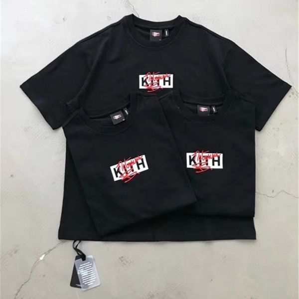 

mens tshirt classic box kith t shirt men women cotton embroidery fashion kith tees t-shirtsts01, White;black
