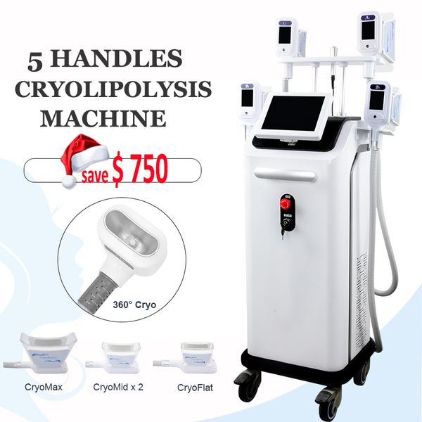 

professional cryotherapy fat e machine cryolipolysis cool body shaping 4 handles working stubborn fat cell removal equipment