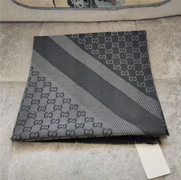 

luxury scarf pashmina for women brand designers warm scarfs fashion women imitate shawl wrap 140x140cm without box, Blue;gray