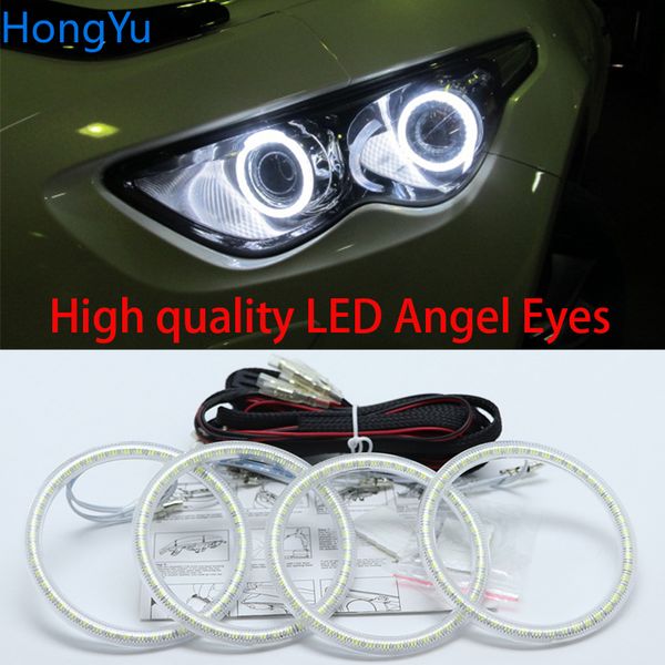 

for infiniti fx qx70 fx35 fx37 fx50 2009-2013 super bright white color 3528 smd led angel eyes kit daytime running light drl
