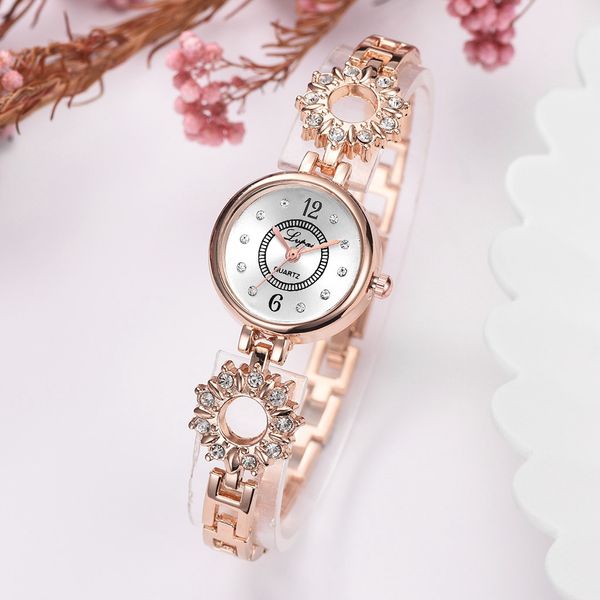 

vansvar european and american simple casual small and delicate women's bracelet 2019 wristwatches brand, Slivery;brown