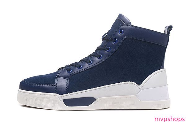 

горячие красные нижние повседневная обувь роскошь дизайнер моды шип обувь мужчин и женщин с плоским дном мокасины для продажи