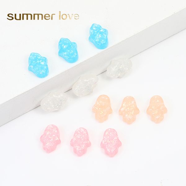

fashion resin pink white blue orange opal fatima hand charm fit for making diy bracelets necklaces jewelry findings accessories, Bronze;silver