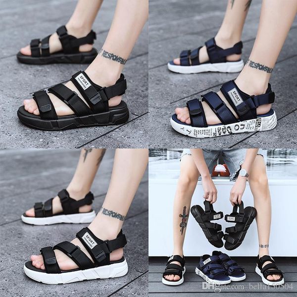 

european brand designer sandalsmen summer sandals black white blue anti-slipping quick-drying outdoor slippers soft water shoe