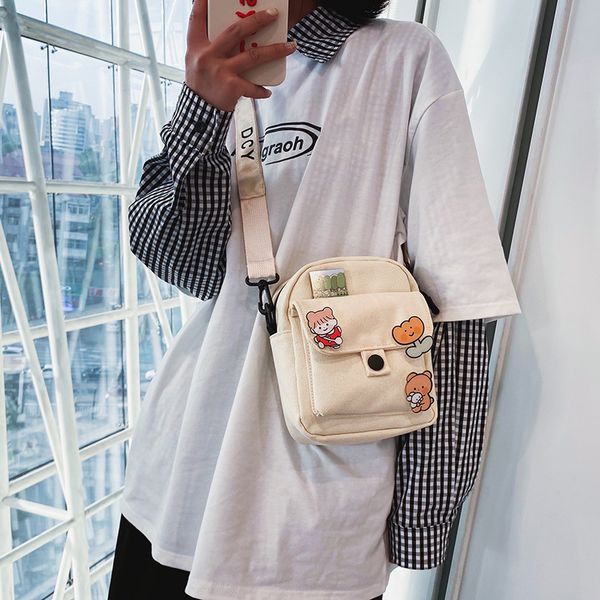 

women handbags crossbody bags 2020 summer new fashion female shoulder bags canvas school students bookbag cartoon messenger