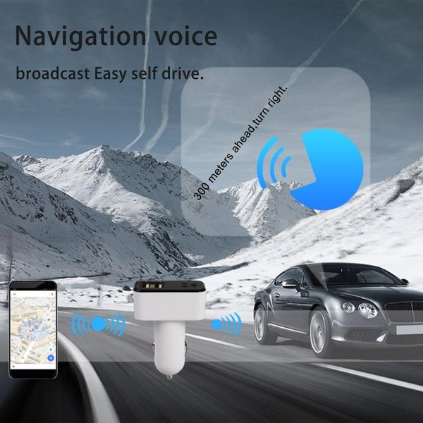 

ec736 intelligent dual usb car charger mp3 music player support fm radio hands calling adapter