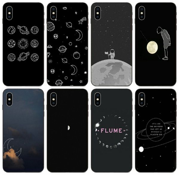 

[tongtrade] starry woman couple kiss white line abstract art black case for iphone 11 pro 8 7 6s 6p 5s 5p max x xs samsung a5 huawei p9 case