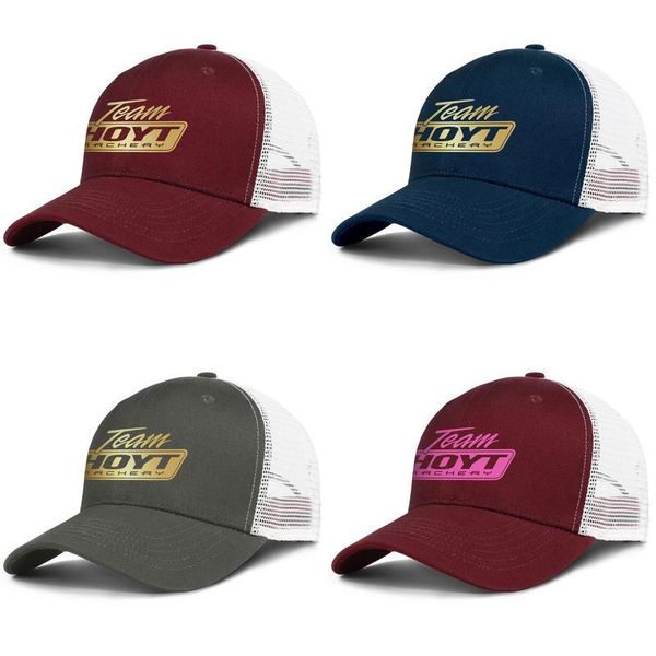 

team hoyt archery flash gold adjustable trucker cap dad cool unique vintage baseball hat pink breast cancer gay pride rainbow, Blue;gray