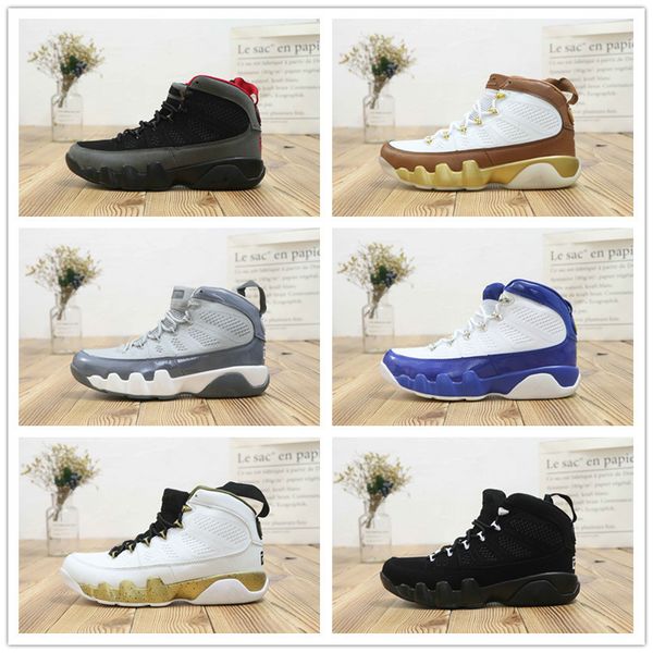 

2018 новое прибытие jumpman ix 9 баскетбол обувь для хорошего качества кроссовки black white blue gold мужчины женщины luxury designer zapat