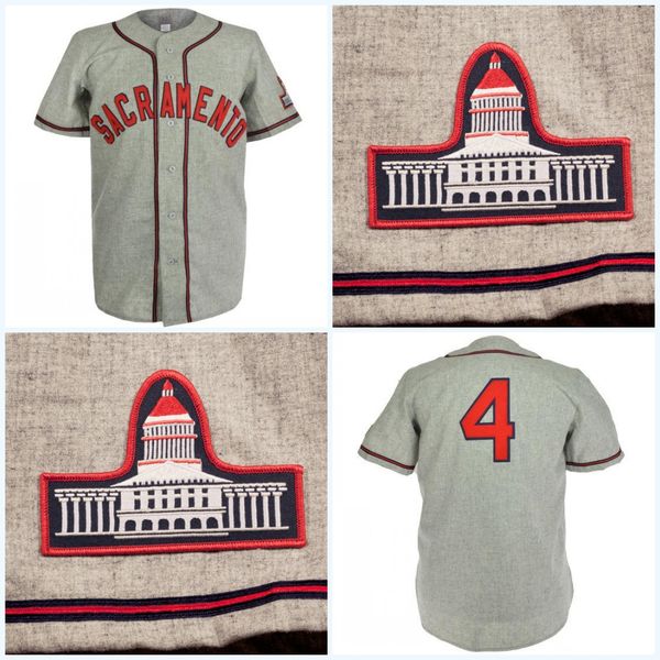 

Sacramento Solons 1947 Road Jersey Any Player or Number Stitch Sewn All Stitched High Quality Free Shipping Baseball Jerseys