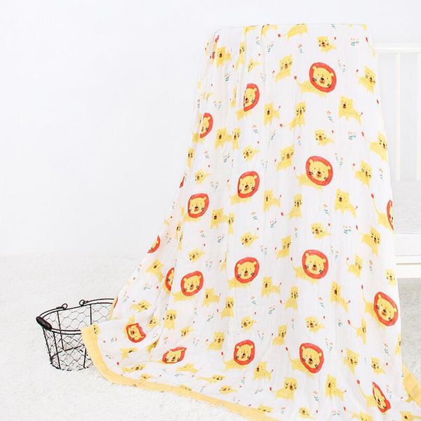 

baby bath blankets towel newborn blanket swaddle baby cotton gauze quilt printing cartoon for stroller bmt004