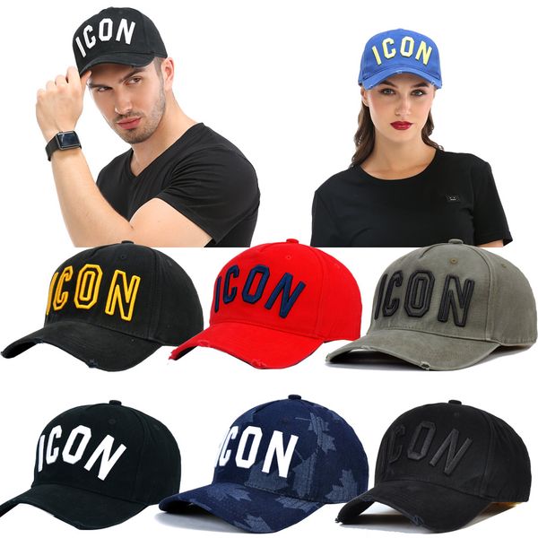 

2019 popular icon designer men's hat d2 baseball cap casquette adjustable golf hat outdoor shade luxury embroidery bone, Blue;gray