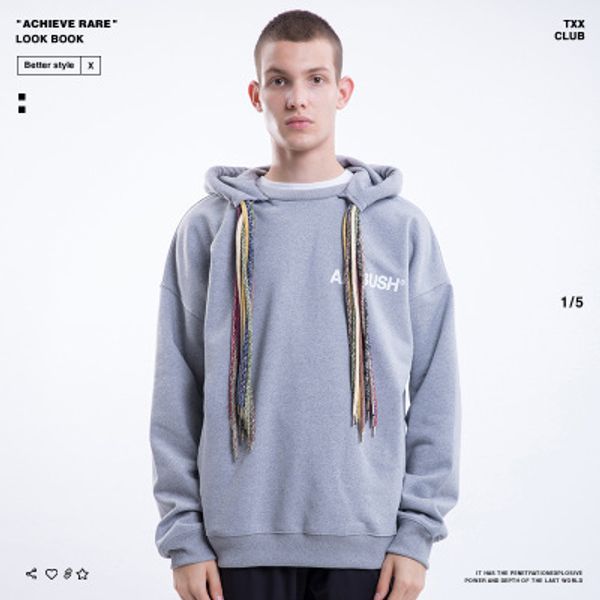 

mens hiphop hoodies trendy viscera hoodie luxury letter ambush clothes mens street clothes 2019 new womens pullover 4 colors for autumn, Black