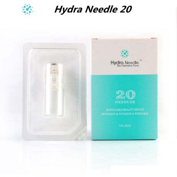 Hydra Needle 20 Pins Titan MicroNeedle Meso Derma Roller Mesotherapie Hautpflege Verjüngung Aufhellung Anti-Falten