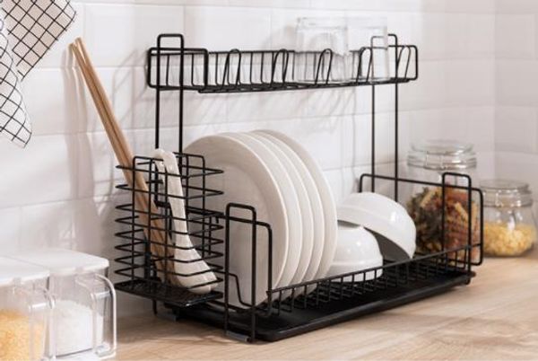 2019 Kitchen Rack Draining Rack Dish Tableware Shelf Drain Storage