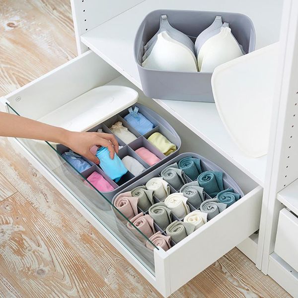 

underwear storage box storage compartment plastic finishing closet organizer box organizer socks shorts bra organizador