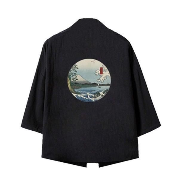 

2019 summer mens jappan jacket and coat, Black;brown