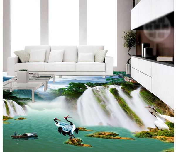 

bathroom bathroom kitchen living room water waterfall 3d floor wallpaper for bathroom waterproof