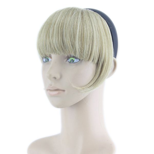 Hair Bangs With Clip Blonde Black Synthetic Hairpieces High