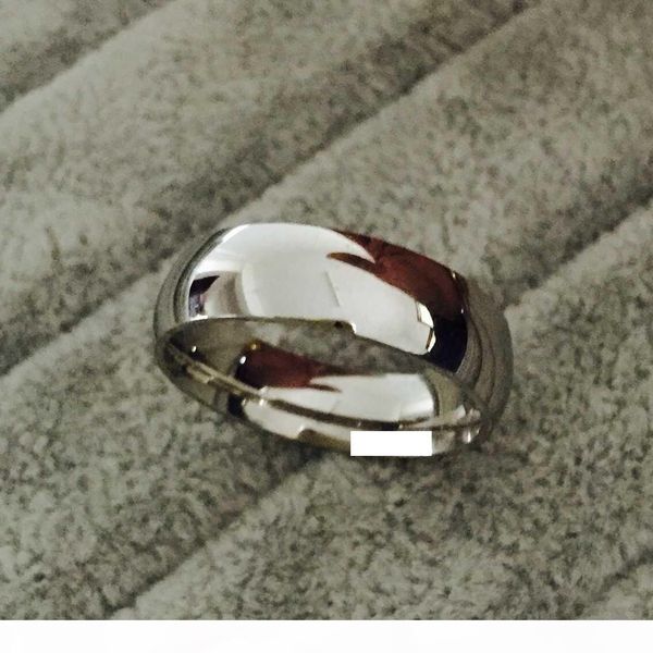 

uspecial classic male real silver 18k white gold plated 8mm titanium steel women men wedding ring do not fade lovers wedding