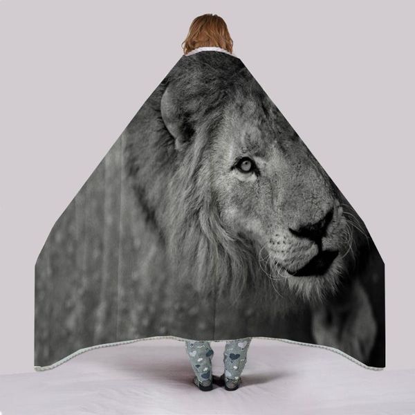 

lion nap blanket 3d big lion green eyes printed black/gray fleece blanket black fleece for boy girls 150x200cm