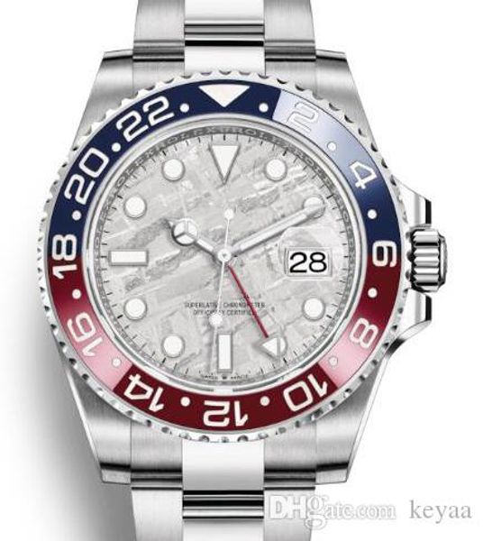 

luxury gmt ceramic bezel mens mechanical stainless steel automatic 2813 movement designer watch master men fashion watches wristwatches, Slivery;brown