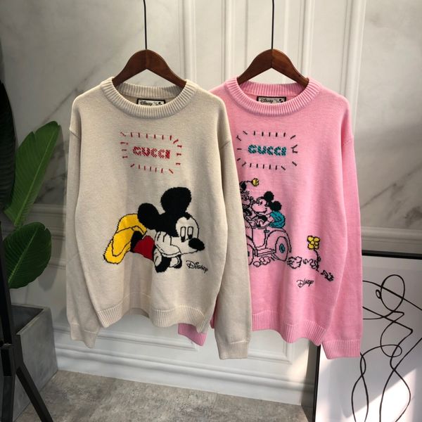 

2020 женщин трикотажные блузки рубашки пиджаки женские Свитера буквы в передней милый мультик