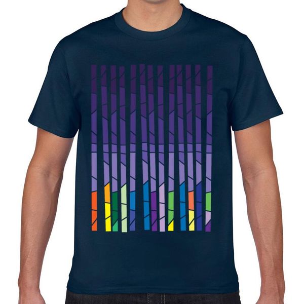 

t shirt men colorful geometrics 8 ss basic harajuku custom male tshirt, White;black