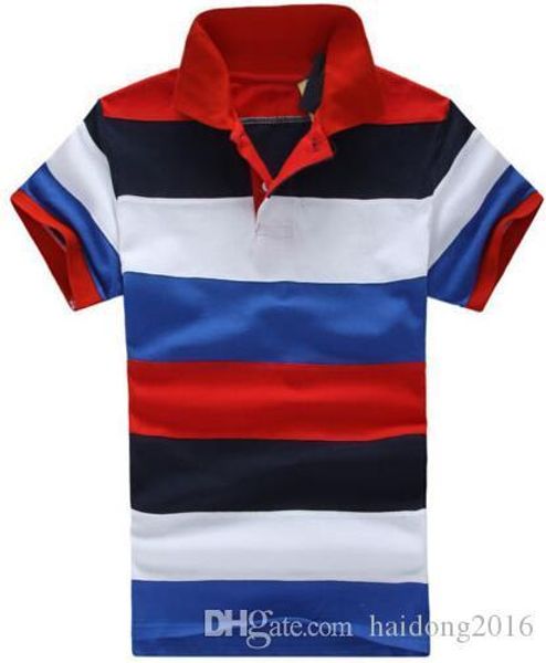 

радуга мужская полосатой рубашки поло американской моде одежда с коротким рукавом лето сша повседневный t-shirt хлопок спорт polos тис m-2xl, White;black