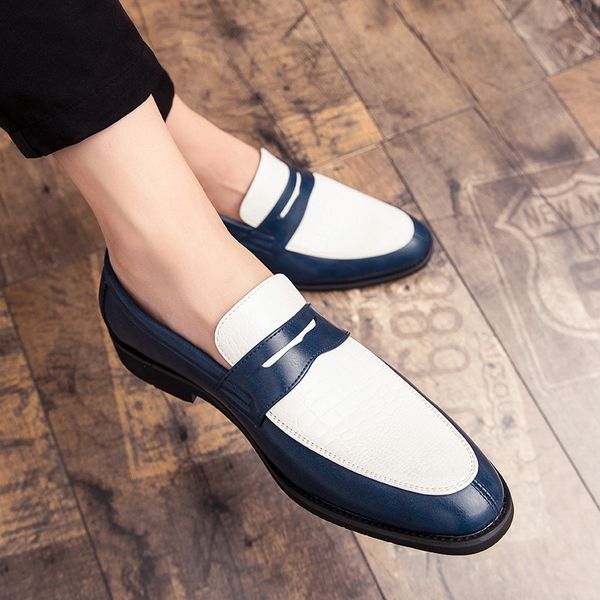 

large size 38-48 mens loafers moccasins slip on leather shoes men casual shoes fashion lazy peas mixed color driving, Black