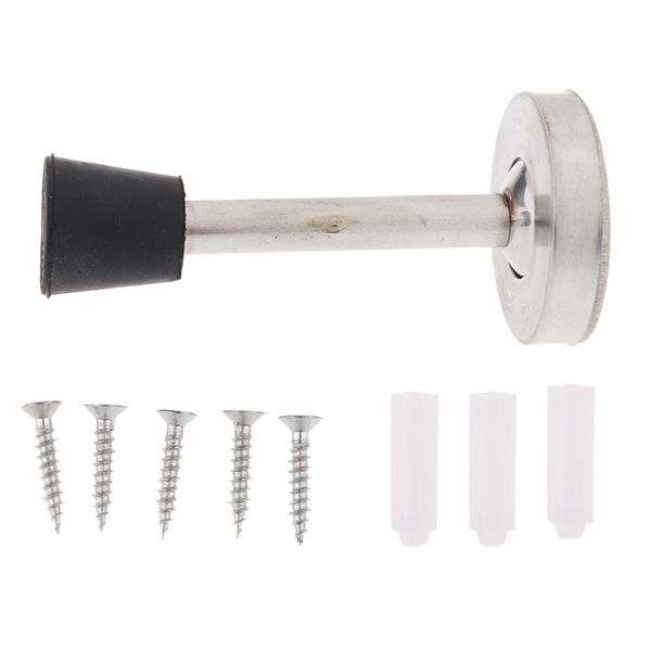 

stainless steel doorsdoor sdoor holder catcher wall protector - silver