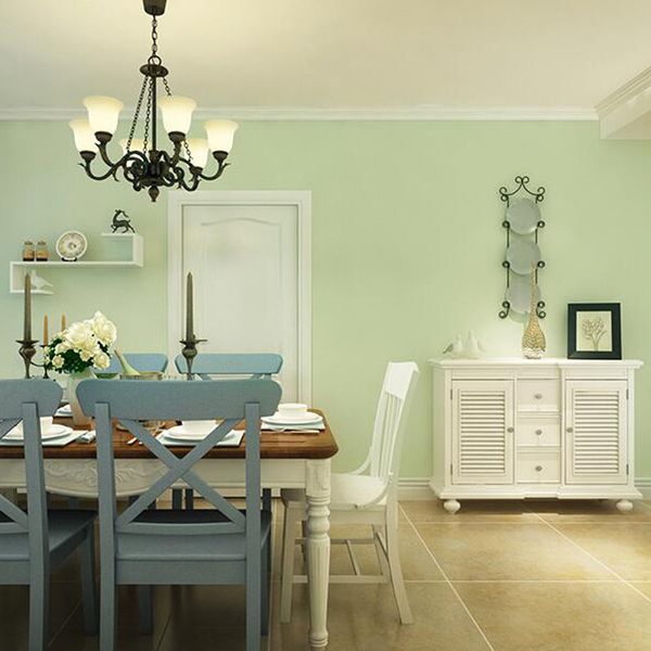 

modern minimalist non-woven silk solid color plain wallpaper bedroom living room tv background northern european wallpaper