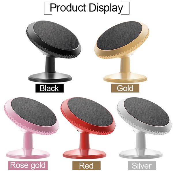 

latest small szie cellphone support 360 degree rotating car phone holder magnetic tall glasses aluminium phone holder