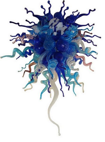 

modern home murano pendant lamps ac 110v 120v led light source handmade blown glass art chandelier