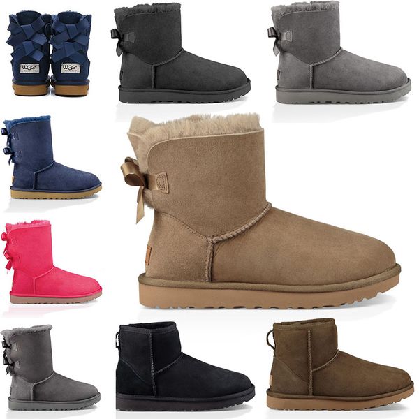 

2019 WGG classic Australia winter snow boots for women chestnut black blue pink coffee designer snow fur boot ladies girl ankle knee boots
