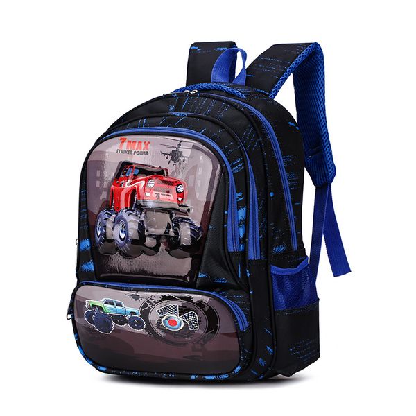 

football car school bags for boys girls cute bear kids backpacks waterproof orthopedic knapsack grade 1-3-5 student book satchel y200706